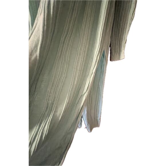 Free People Skinny Mini Duster In Aqua Light Blue Women’s L - See Last Pic/Read - Picture 8 of 9